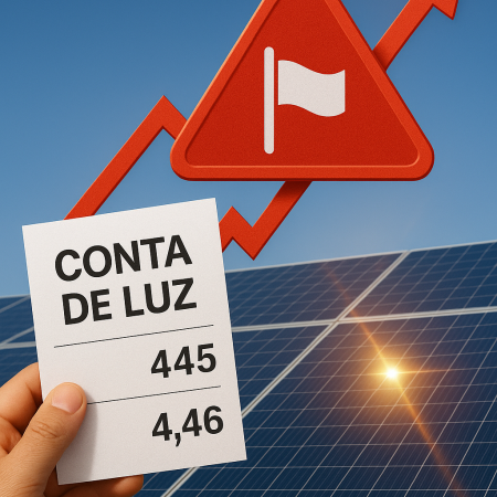 Conta de luz fica mais cara em junho com bandeira vermelha: entenda como a energia solar protege seu orçamento