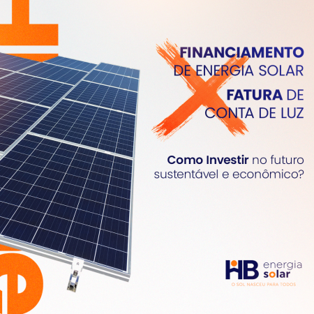 Financiamento de Energia Solar X Fatura de conta de luz